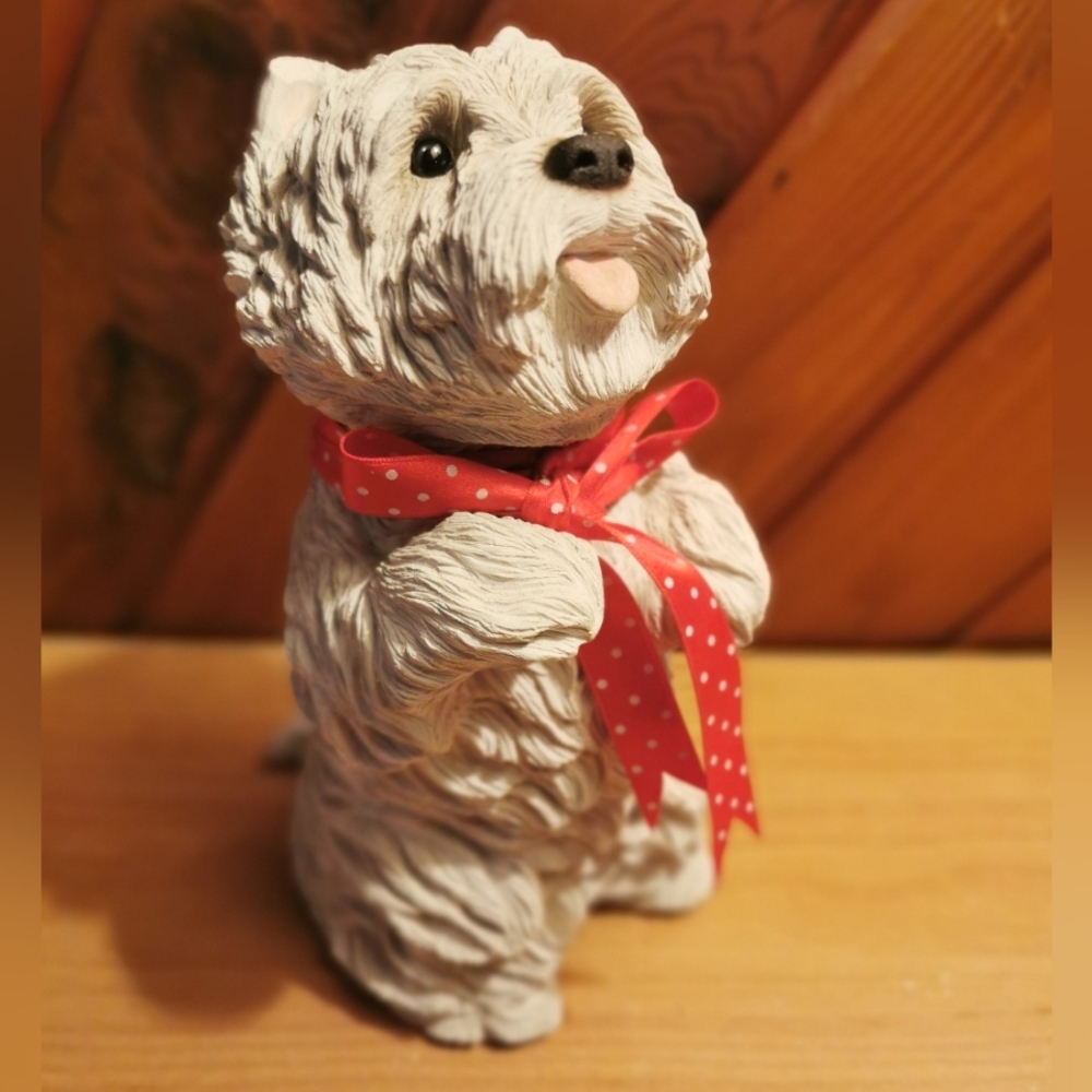 Sandicast Westie White Highland White Terrier Figurine